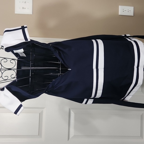 Bonnie Jean Blue Sleeveless Sundress with Sailor Collar - Picture 6 of 8